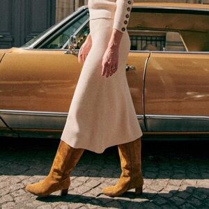 Sezane Naelle Ecru Skirt S